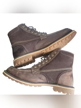 Timberland Men's Grantly 6" Dark Brown Leather Boots Size 12 US